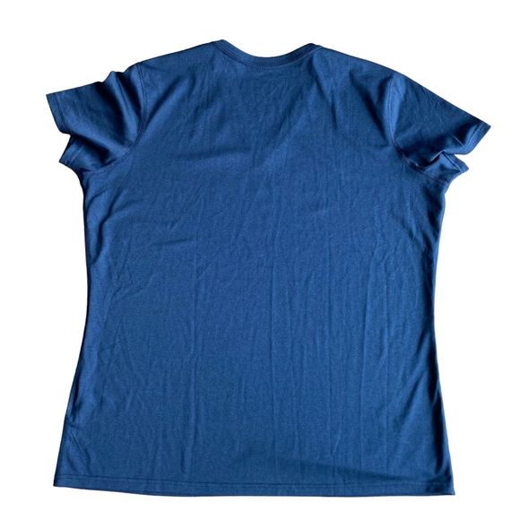 Nike Dri Fit Red Sox Baseball T-shirt Men Sz 2XL Navy Red V Neck Short Sleeve - Picture 2 of 6